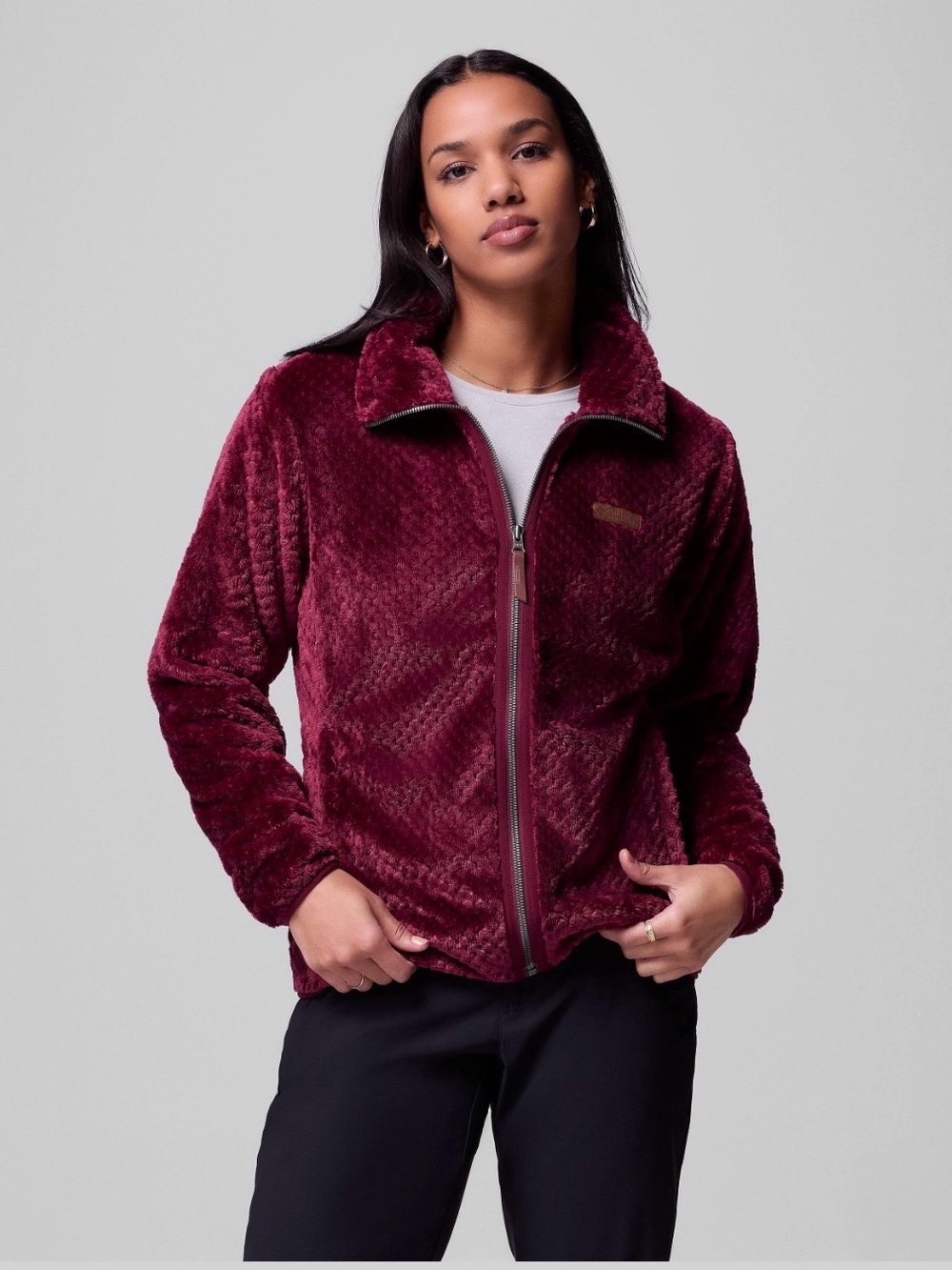 Columbia Women's Fire Side II Sherpa Full Zip Fleece Size L Ultra Soft